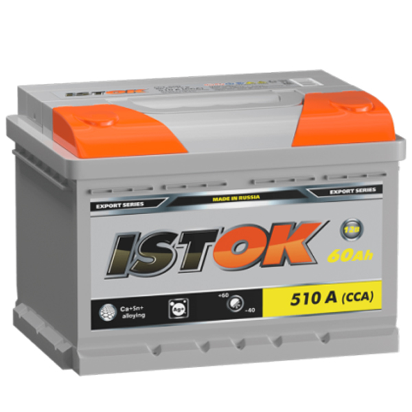 6СТ-60 * ИСТОК STANDART обратная Толстые 590А 278x175x175 Кальцевый (Курск)