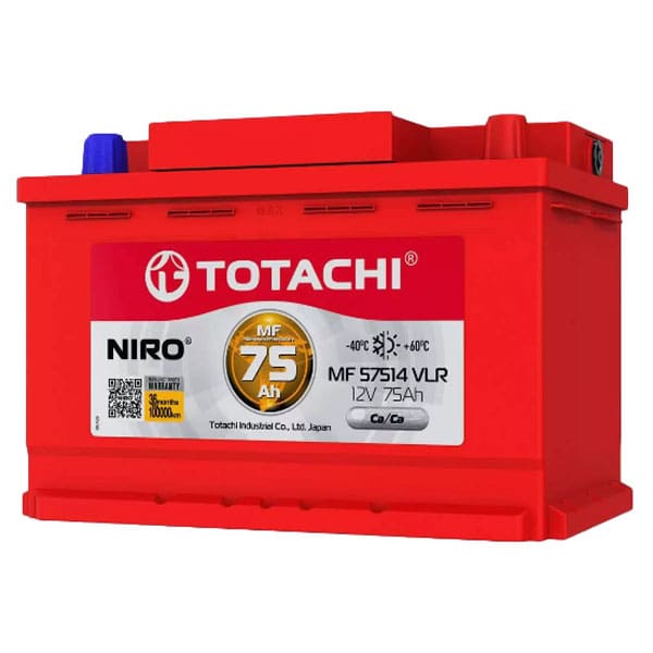 6СТ-75 * TOTACHI NIRO MF 57514 обратная Толстые 770А 276x175x190