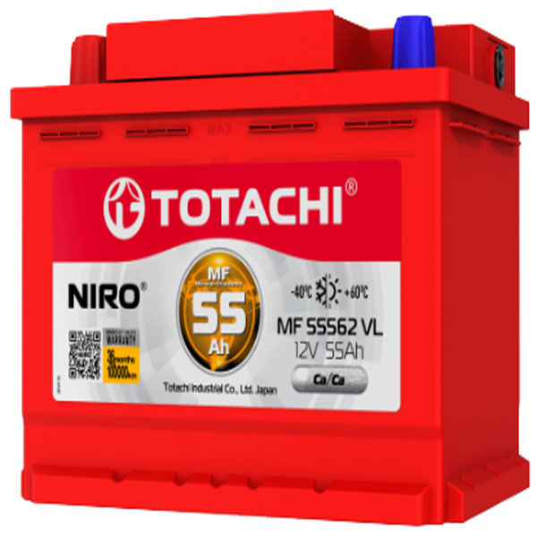 6СТ-55 * TOTACHI NIRO MF 55562 VL прямая Толстые 242x177x190 Кальцевый (Уценка)