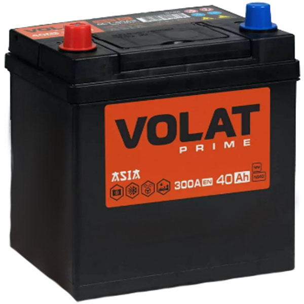 6СТ-40 * VOLAT Prime прямая 300A 187x127x225 ASIA (Беларусь)