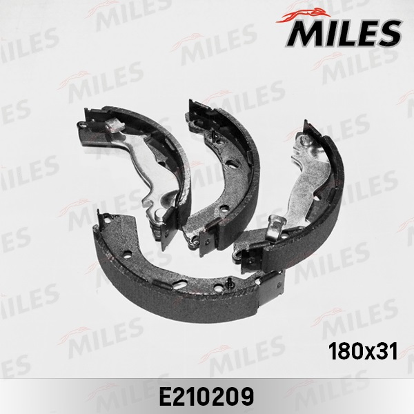 Колодки торм зад барабанные Miles E210209 HYUNDAI GETZ 1.1-1.6 02- без АБС (D 180mm)