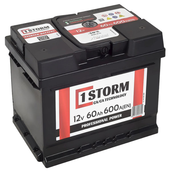 6СТ-60 * STORM Power обратная низкий 600А 242x175x175 (Турция)