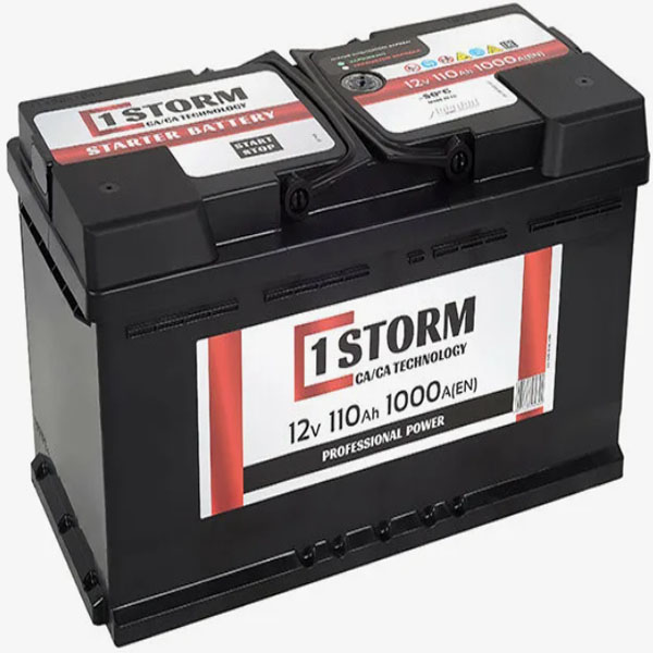 6СТ-110 * STORM Power обратная Толстые 1000А 353x175x190 (Турция)