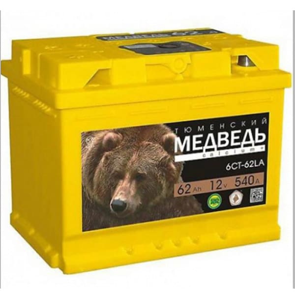 6СТ-60 * Тюменский Медведь прямая Толстые 590А 242x175x190