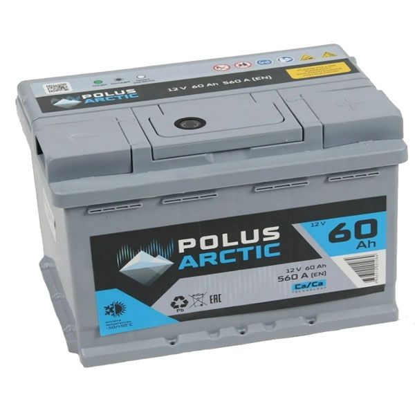 6СТ-60 * POLUS Arctic Asia обратная 560А 238x178x225 (Турция)