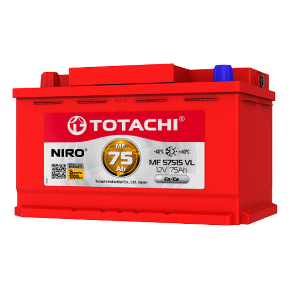 6СТ-75 * TOTACHI NIRO MF 57515 прямая Толстые 770А 276x175x190
