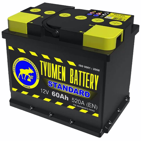 6СТ-60 * Тюмень STANDART обратная Толстые 550А 242x175x190 Россия