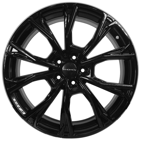 7.5x19 5x108 47(ET) 60.1(DIA) Khomen Wheels KHW1907 Black (Chery Tiggo 8/8 Pro)