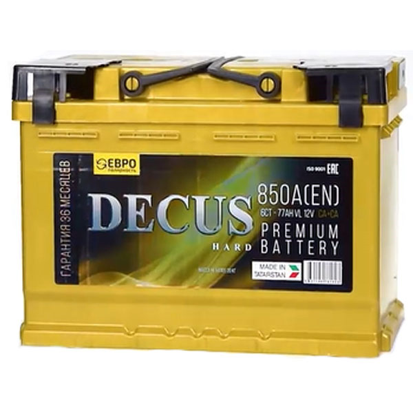 6СТ-77 * DECUS обратная 850А 276x175x190 (г.Елабуга, Россия)