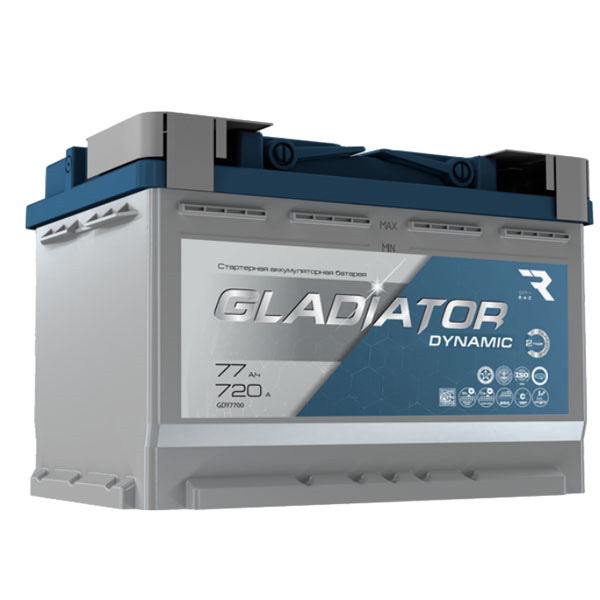 6СТ-100 * Gladiator DYNAMIC обратная 840А 353x175x190 (Рязань)