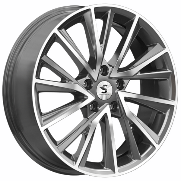 7.5x18 5x108 36(ET) 65.1(DIA) K&K KP010 Diamond gloss graphite Exeed TXL