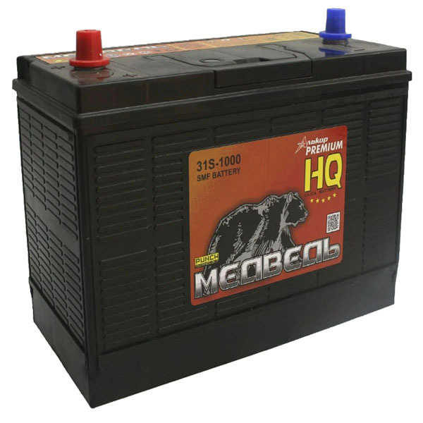 6СТ-120 * Тюменский Медведь (31P-1000) конус 1000А 330x172x240 (с/х и дорожная с/х техника) (Тюмень)