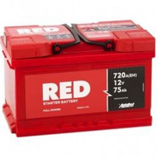 6СТ-75 * RED обратная низкая 720А 278x175x175 (Беларусь)