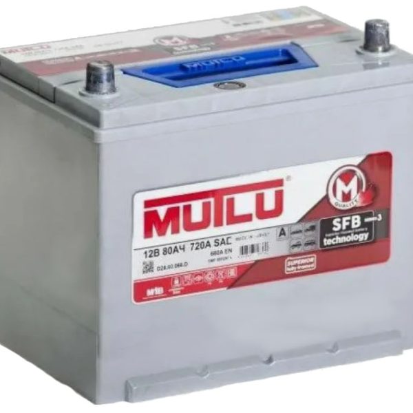 6СТ-80 * MUTLU SFB M3 Asia обратная 660А 260x173x225 (95D26FL) Турция