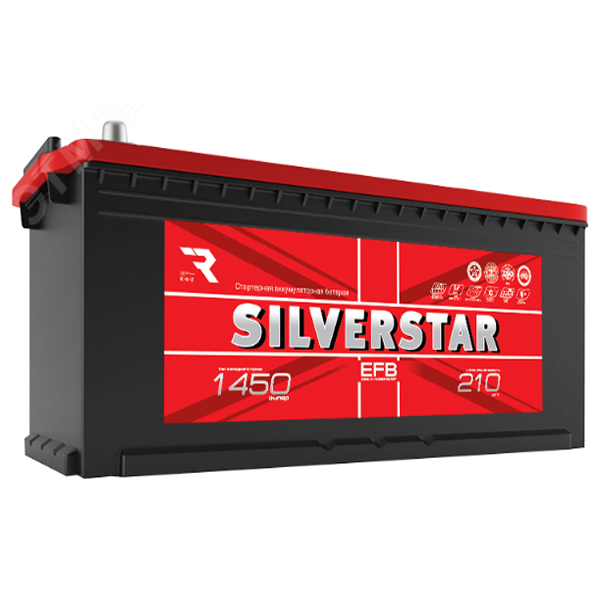6СТ-210 * SILVERSTAR EFB обратная 1450А 516x223x223 (Рязань)