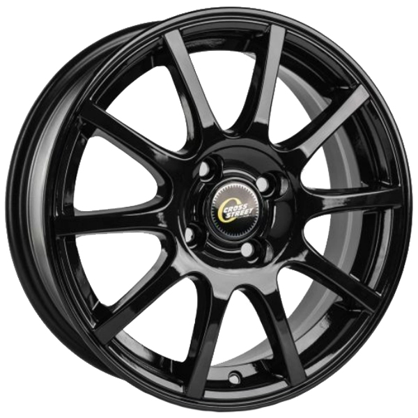 6x15 4x100 46(ET) 54.1(DIA) CROSS STREET CR-16 A1251 Black