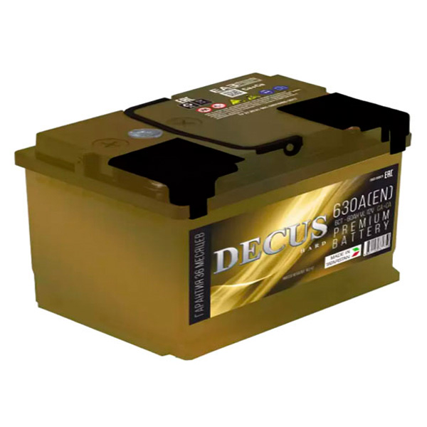 6СТ-60 * DECUS прямая 630А 242x175x190 (г.Елабуга, Россия)