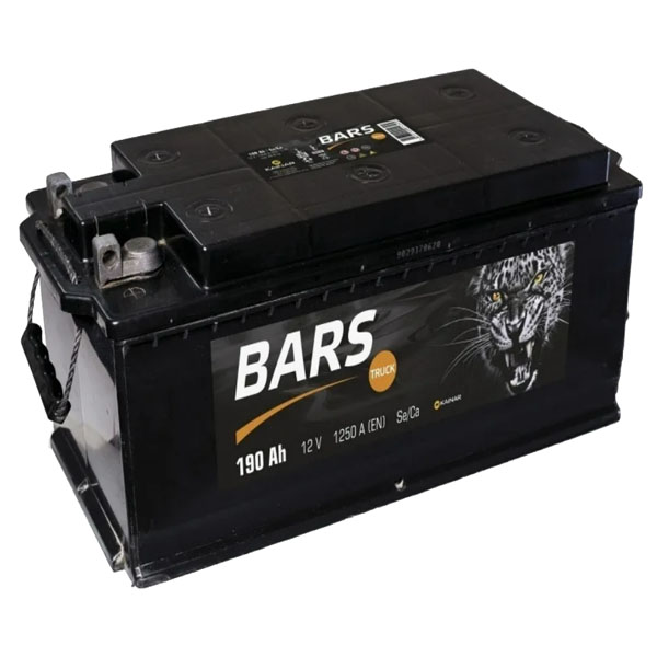 6СТ-190 * BARS прямая конус 1250А 524x239x223 (Казахстан)