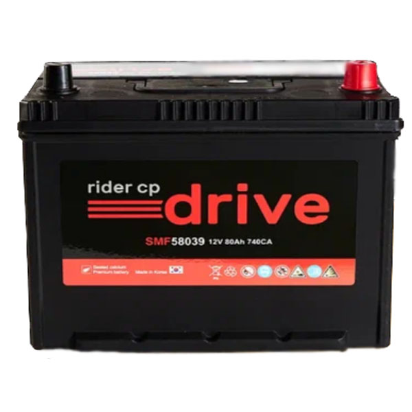 6СТ-80 * RIDER Asia обратная 740А 258x172x220 90D26L SMF58039 (Китай)