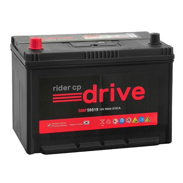 6СТ-95 * RIDER Asia прямая 870А 303x172x220 115D31R SMF59519 (Китай)