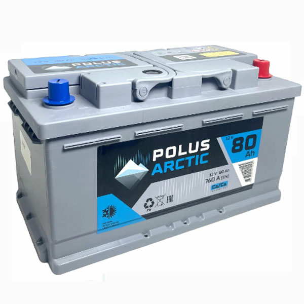 6СТ-80 * POLUS Arctic обратная низкий 760А 315x175x175 (Турция)