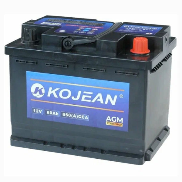 6СТ-60 * KOJEAN AGM обратная 660А 242x173x190 Китай