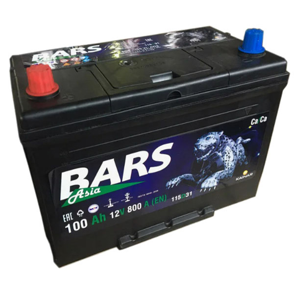 6СТ-100 * BARS прямая 830А 353x175x190 (Казахстан)