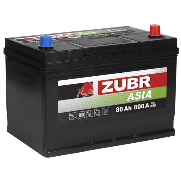 6СТ-80 * ZUBR Premium Asia обратная 800А 315x175x175 (Беларусь)