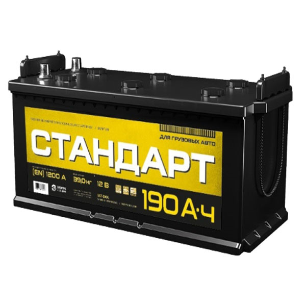 6СТ-190 * NordLine STANDART прямая конус+болт 1200А 513x223x223 (Саратов)