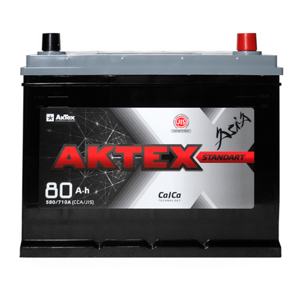 6СТ-80 * АкТех STANDARD Asia обратная 580А 260x172x220 (80D26L) (Свирск, Россия)